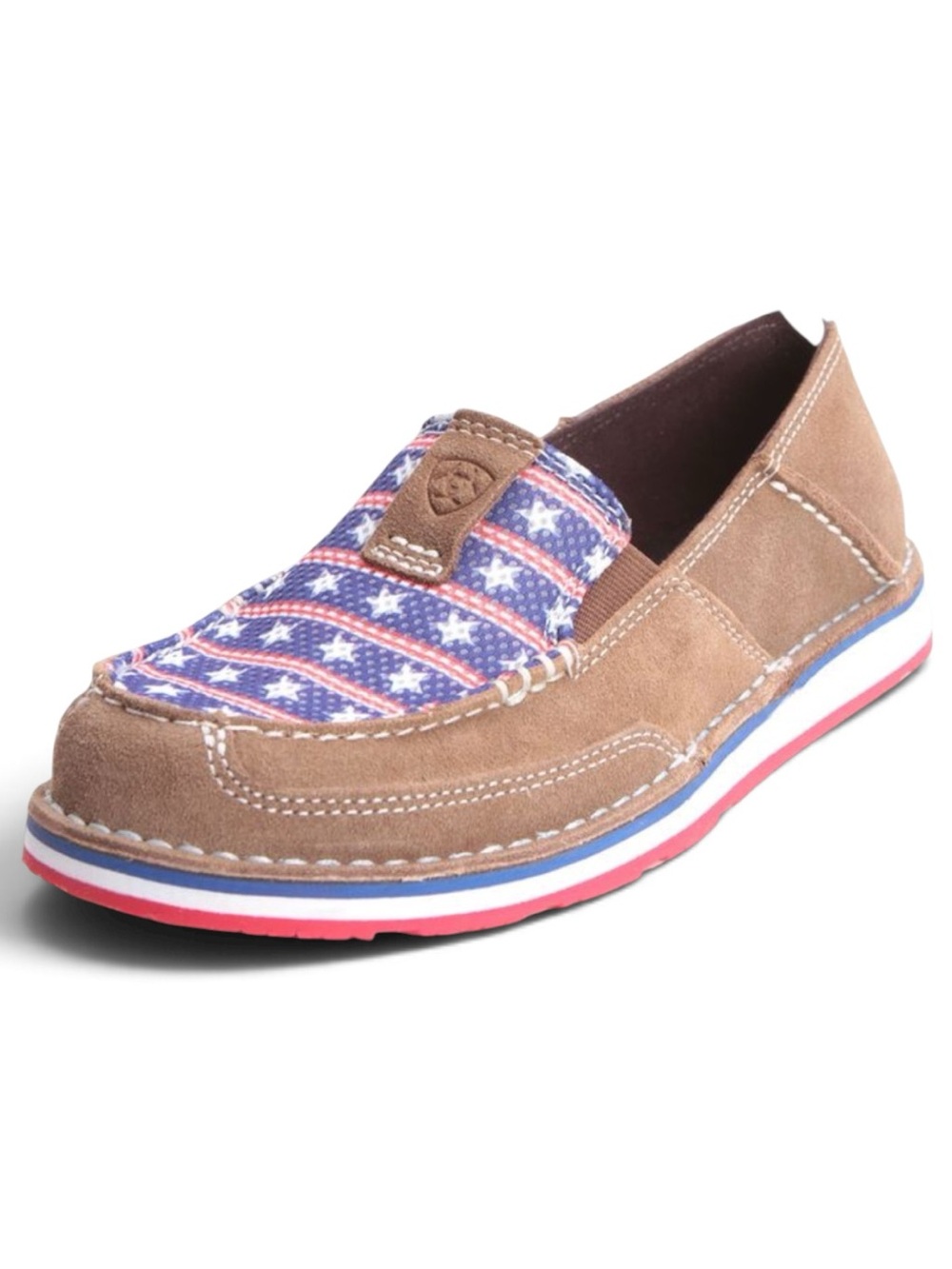 Ariat Women’s Patriotic Suede Slip On Cruiser